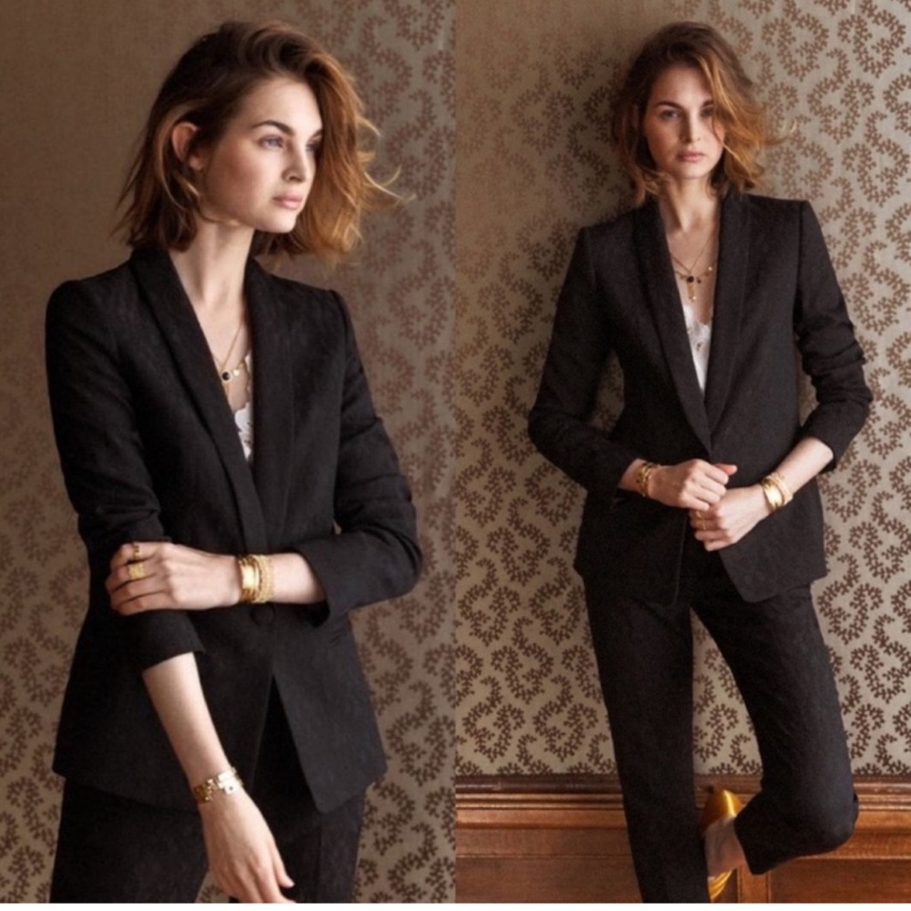 Sézane Brando Jacket, Gray Wool